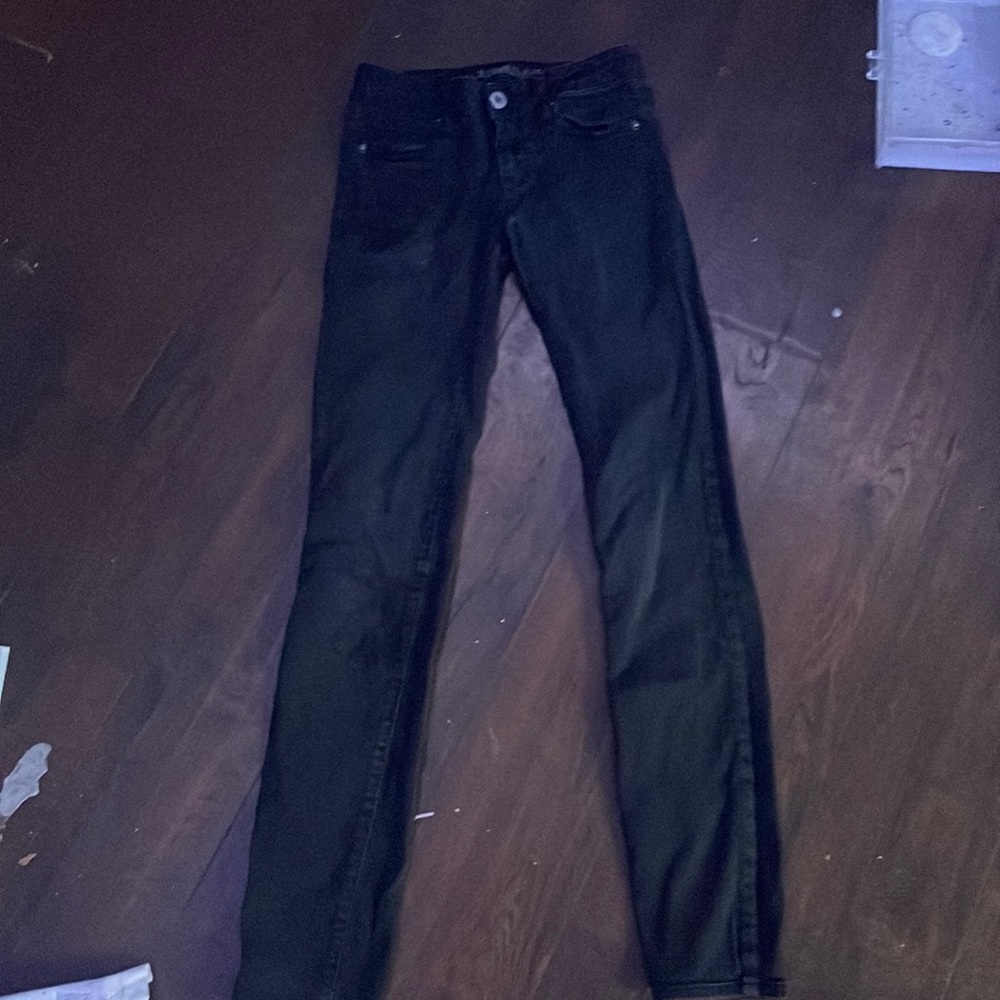 Black low-rise jeans American Eagle outfitters